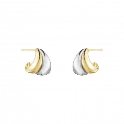 Georg Jensen - Curve, Yellow Gold - Earrings, Size S 10017501