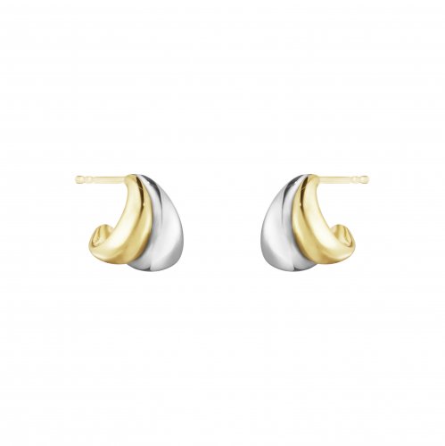 Georg Jensen - Curve, Yellow Gold - Earrings, Size S 10017501