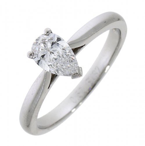 Guest and Philips - Diamond Set, Platinum - Single Stone Ring 18344D7