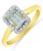 Guest and Philips - Aquamarine Set, Yellow Gold - White Gold - D 10pt 20st Ring 09RIDG85166