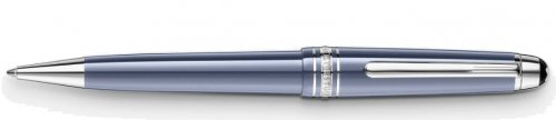 Mont Blanc - Glacier Blue, Rhodium Plated Meisterstuck Ballpoint Pen 129395