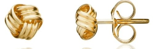 Guest and Philips - Yellow Gold 9ct Knot Earrings 10-01-223