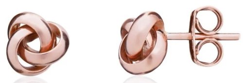 Guest and Philips - Rose Gold 9ct Knot Earrings 10-11-056