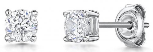 Jools - Cubic Zirconia Set, Sterling Silver -Stud Earrings HBE5RD