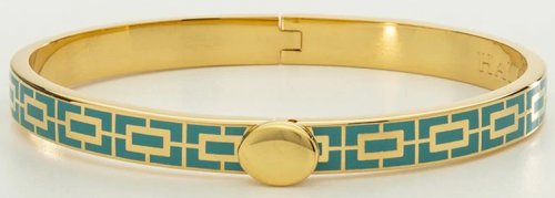 Halcyon Days - Mosaic, Enamel - Hinged Bangle, Size 6mm HBMOS1406G