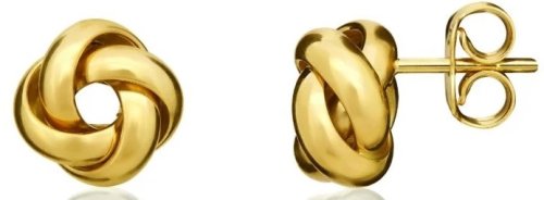Guest and Philips - Polished 4 Strand , Yellow Gold 9ct Stud Earrings 10-01-284