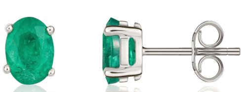 Guest and Philips - Emerald Set, White Gold - 9ct Earrings 33-22-001