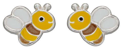 Gecko - Sterling Silver Bee Stud Earrings A2076