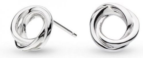 Kit Heath - Bevel Trilogy, Rhodium Plated Stud Earrings 4169RP