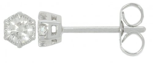 Guest and Philips - Diamond Set, White Gold - 9ct D 25pt 2st illus Earrings 09EASD81961