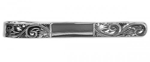 Dalaco - Sterling Silver Engraved Tie Slide