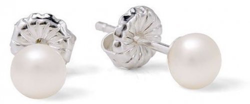 Claudia Bradby - Manhattan, Pearl Set, Sterling Silver - - Stud Earrings CBES0002W CBES0002W CBES0002W