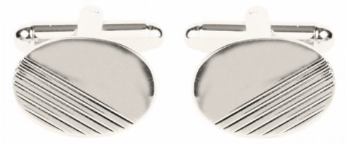 Dalaco - Stainless Steel Oval Cufflinks 90-1271