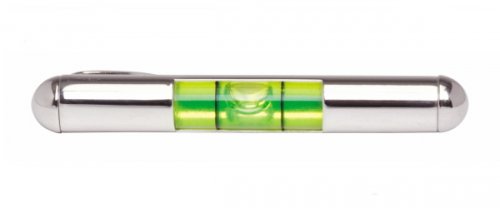 Dalaco - Spirit Level, Rhodium Plated Tie Slide 100-9207