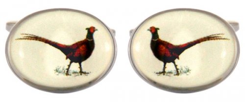 Dalaco - Pheasant, Enamel Cufflinks 90-1246