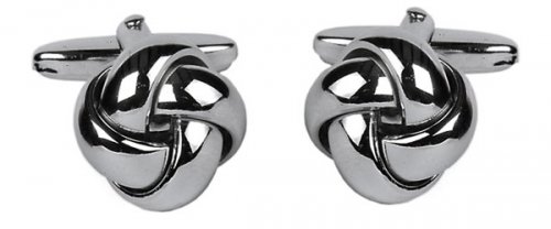 Dalaco - Knot, Rhodium Plated Cufflinks 90-9111