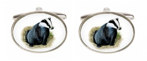 Dalaco - Badger, Enamel Cufflinks 90-1453