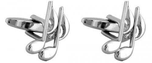 Dalaco - Quaver, Rhodium Plated Cufflinks 90-1016