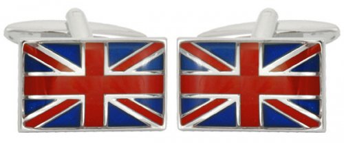 Dalaco - Union Jack Flag, Stainless Steel Cufflinks 90-1021