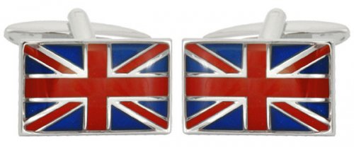 Dalaco - Union Jack Flag, Stainless Steel Cufflinks 90-1021