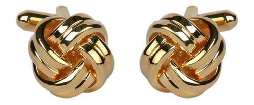 Dalaco - Knot, Yellow Gold Plated Cufflinks 90-9032