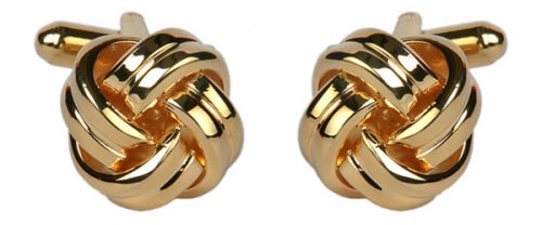 Dalaco - Knot, Yellow Gold Plated Cufflinks 90-9032