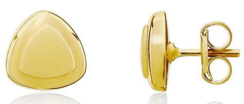 Guest and Philips - Triangular Shape, Yellow Gold 9ct Stud Earrings 10-01-265
