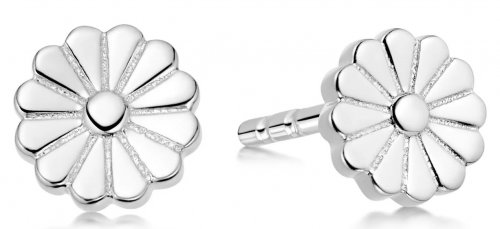 Daisy - Daisy Bloom, Sterling Silver Stud Earrings ST01-SLV