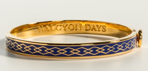 Halcyon Days - Skinny Partere, Enamel - Bangle, Size 6mm HSSPC1806G