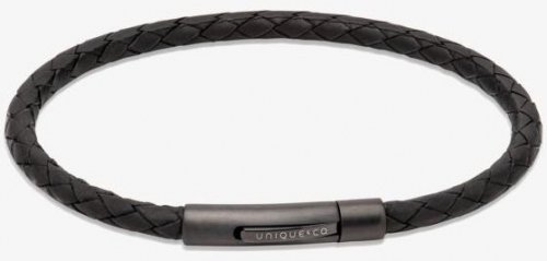 Unique - Leather - bracelet, Size 21cm b503bl-21cm