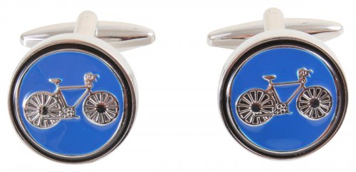 Dalaco - Rhodium Plated Bicylce Cufflinks 90-0112