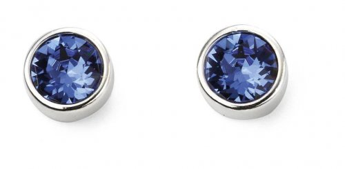 Gecko - Sapphire Set, Sterling Silver - Stud Earrings E5567