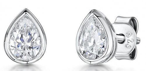 Jools - Cubic Zirconia Set, Sterling Silver - Stud Earrings kpe1639