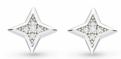 Kit Heath - Astoria Starburst, CZ Set, Sterling Silver - Stud Earrings 30411CZ029