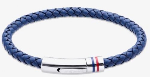 Unique - Leather - Stainless Steel - Bracelet, Size 21cm B533NV-21CM