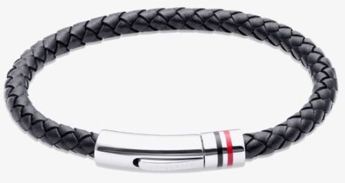 Unique - Leather - Stainless Steel - Bracelet, Size 21cm B533BL-21CM