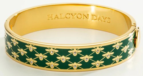 Halcyon Days - Bee Sparkle, Enamel Bangle HBBES0913G