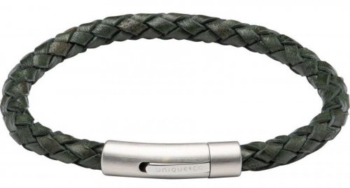 Unique - Leather - bracelet, Size 21cm b473dg-21cm