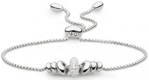 Kit Heath - Cubic Zirconia Set, Sterling Silver - Rhodium Plated - toggle bracelet 70161cz