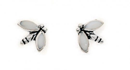 Gecko - Beginnings, Silver Dragonfly Earrings