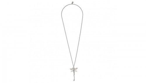 UNO de 50 - Long Dragonfly, Silver Plated Necklace, Size Universal COL0976MTL0000U