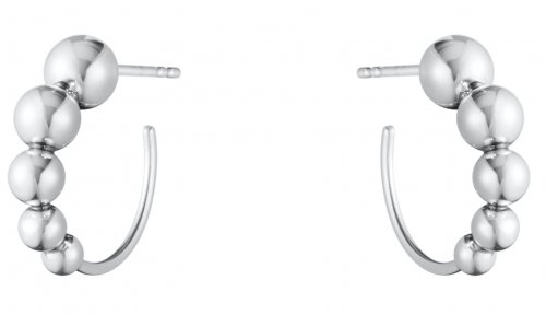 Georg Jensen - Grape, Sterling Silver Hoop Earrings 20001006