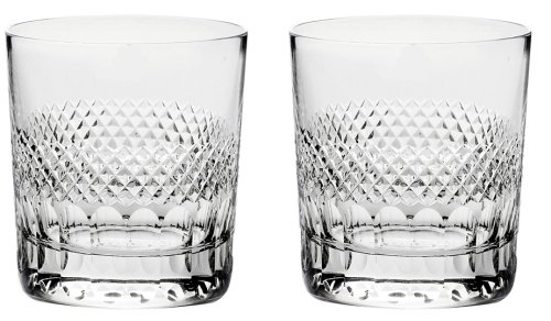 Royal Scot Crystal - Diamonds, Glass/Crystal - 2 Large Tumblers, Size L DIAM2LT