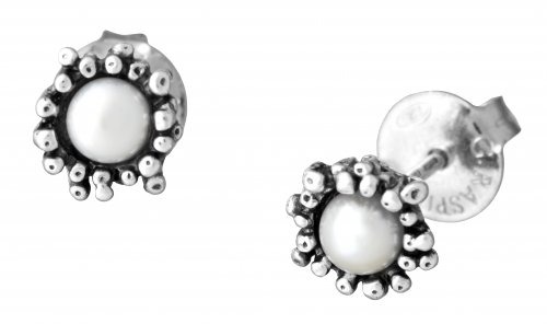 Giovanni Raspini - Anemone, Sterling Silver Mini Earrings 11819
