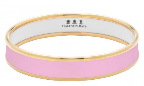 Halcyon Days - Yellow Gold Plated - Enamel - Medium Bangle, Size 1cm PBPLA2610GM