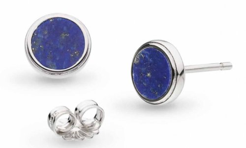 Kit Heath - Revival Eclipse Equinox, Lapis Set, Rhodium Plated - Stud Earrings 30421LP