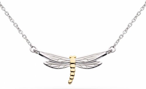 Kit Heath - Rhodium Plated Blossom Flyte Dragonfly Petite Necklace 90355GRP