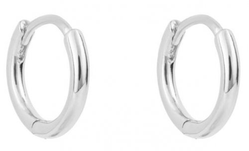 Gecko - Beginnings, Sterling Silver - Hoop Earrings, Size 10mm E6352