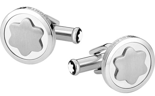 Mont Blanc - Star, Stainless Steel Cufflinks 116660