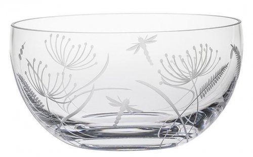 Royal Scot Crystal - Dragonfly, Glass/Crystal - Salad Bowl, Size 19cm DRFS